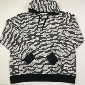 Super Massive Hoodie Men’s Large All Over Print Abstract Maximalist‎ Streetwear